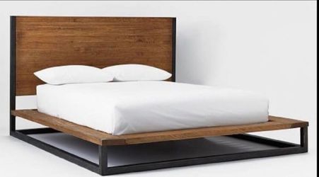WEST ELM KING SIZE BED FRAME