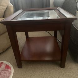 Glass Top Side table