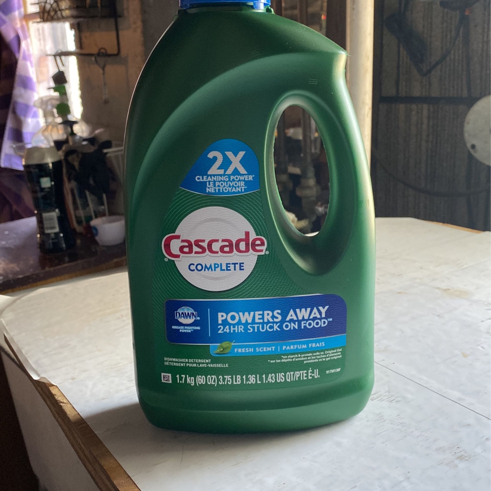 Dishwasher Detergent 60 Oz $5.00