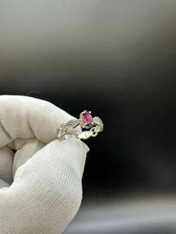 LADIES RED STONE RING #34095