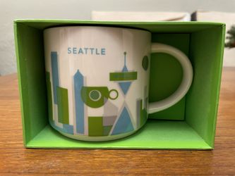 New in box Starbucks Seattle Been There You Are Here collection.