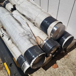 Stainless Bollards 6.5"x48" (8)