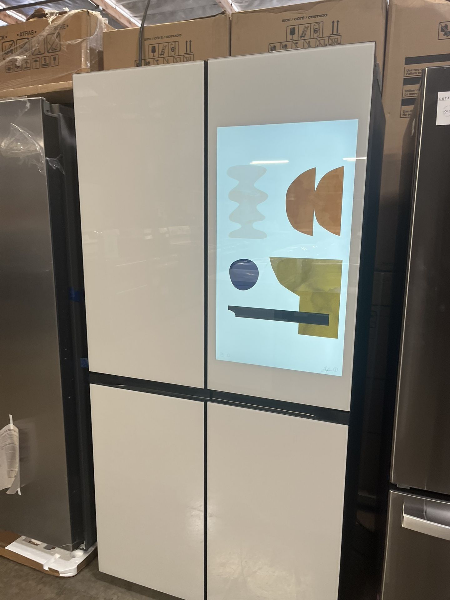 SAMSUNG FAMILY HUB FLEX ZONE 4 DOOR REFRIGERATOR COUNTER DEPTH