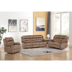 Fabric Power Reclining Sofa Set