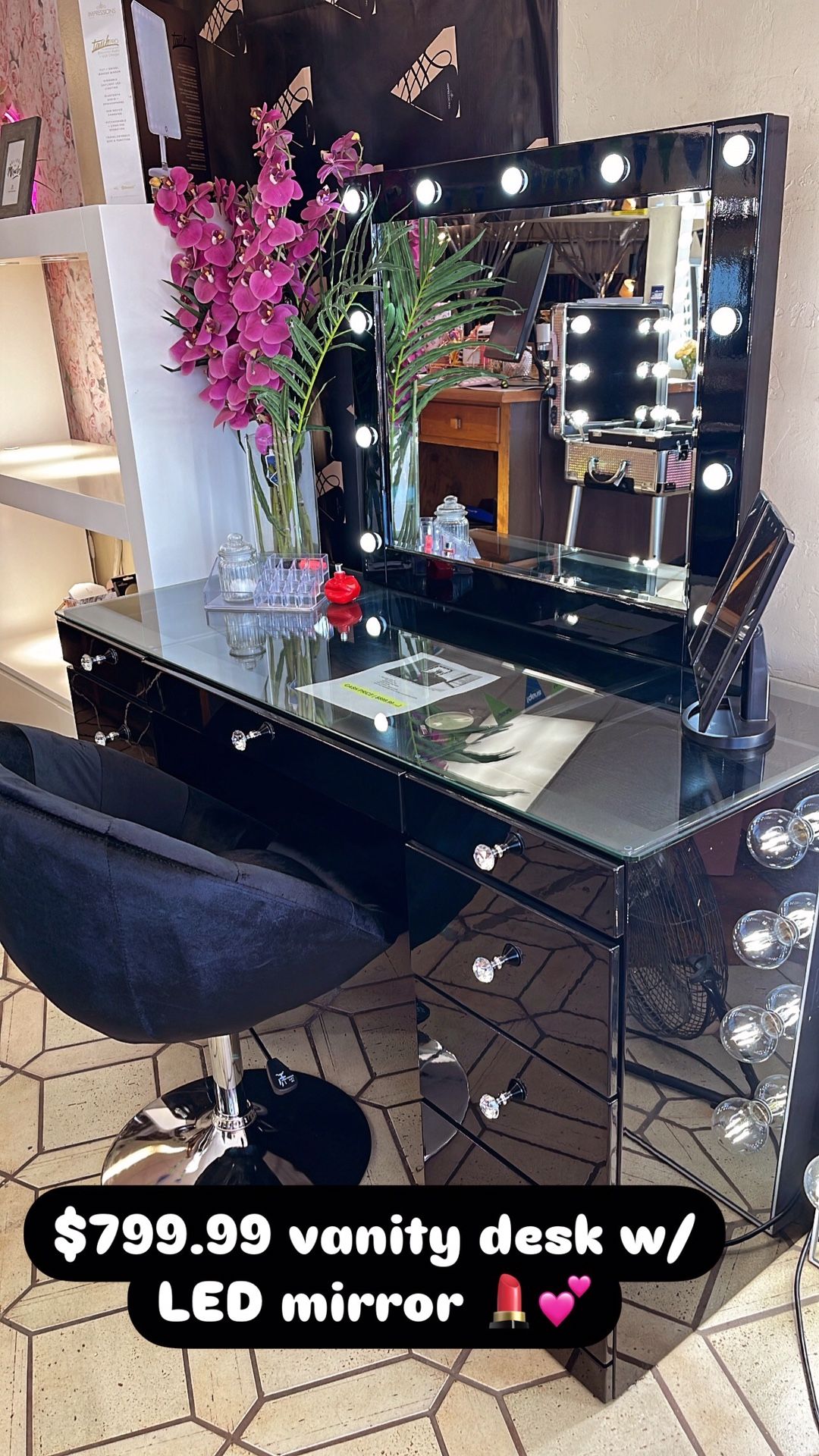 Vanity Desk & Mirror