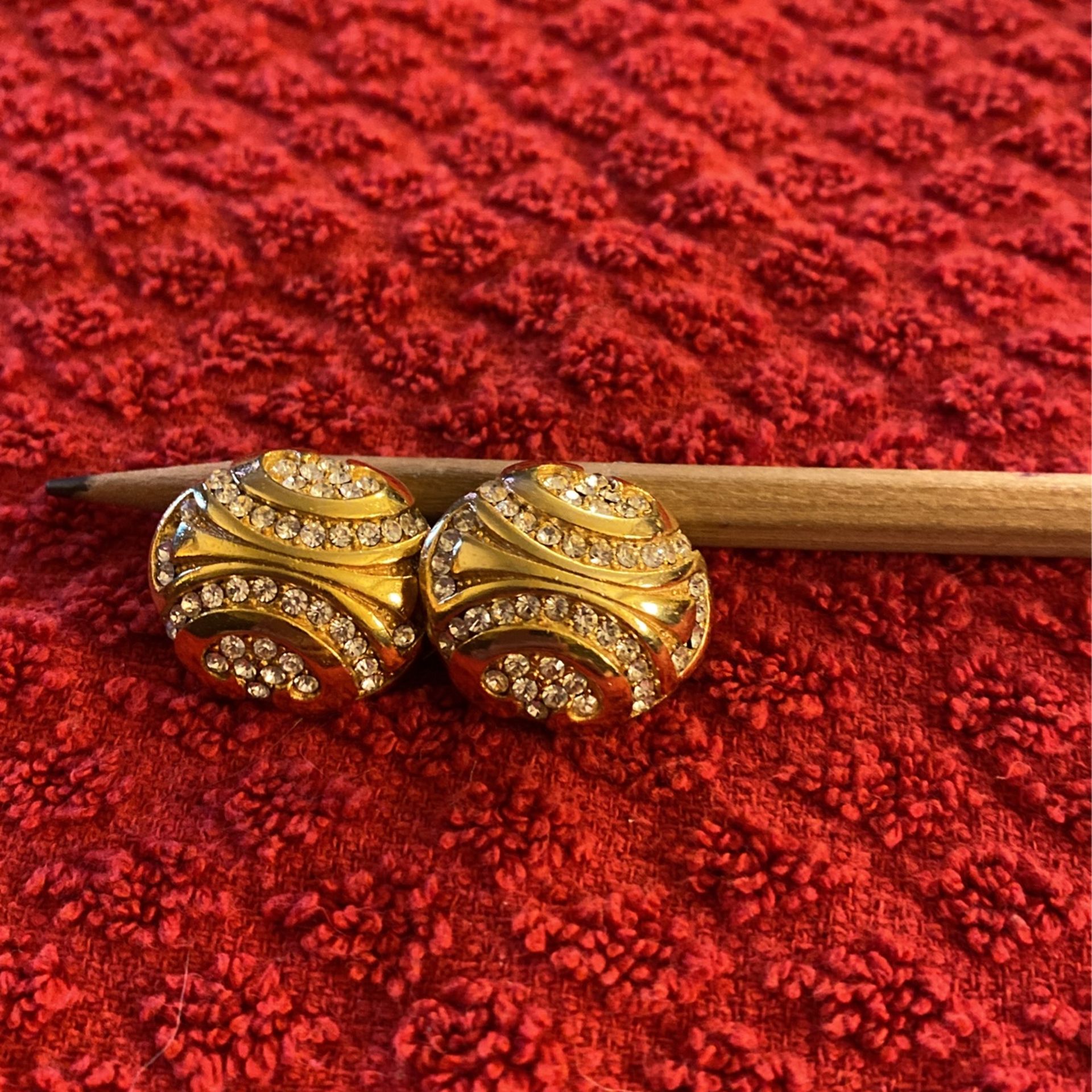 Gold And Diamond Earrings