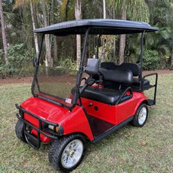 CUSTOM 48 VOLT CLUB CAR GOLF CART!! RUNS AND DRIVES GREAT!!