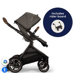 Nuna DEMI™ Next Stroller + Ride Along Board
