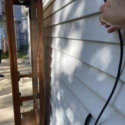 curio with glass shelves 