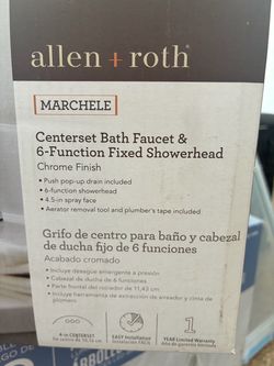 Bath faucet and showerhead brand new