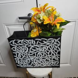 Decorative Metal Hand Basket Decor