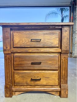 Espresso Solid Wood Nightstand Refurbished Nightstand will take best offer