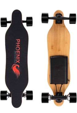 Phoenix Ryders Electric Skateboard Dual Motors 16 MPH 5.2 AH Lithium Battery Upgraded Electric Longboard with LCD Screen Remote
