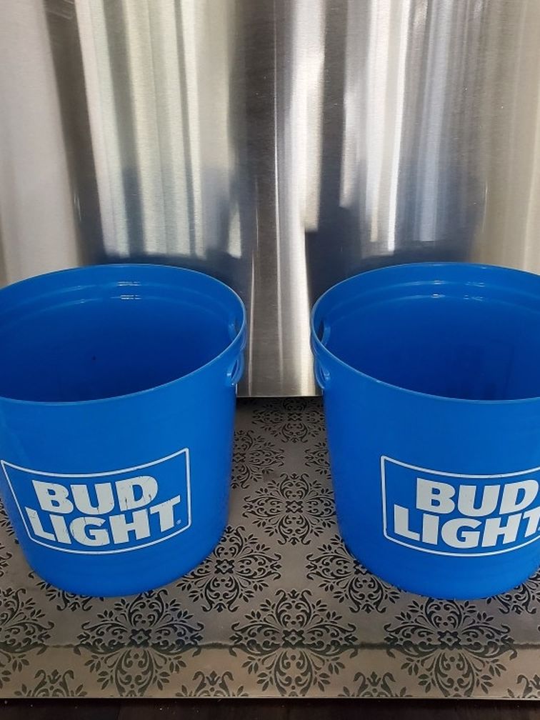 BUD LIGHT Plastic Ice Buckets