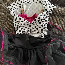 medium child kids dance dress black pink white sequin 