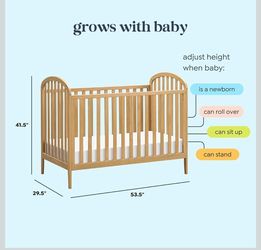 Crib and mattress