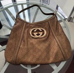 Gucci Guccissima Metallic Gold Hobo Shoulder Bag