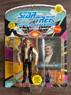 Vintage 1993 Playmates Star Trek Captain Scotty Action Figure (New/Sealed)