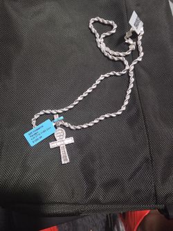 Silver Chain, Bracelet and Moissanite VVS Pendants