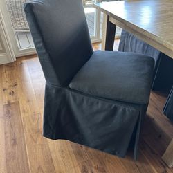 New Crate&Barrel Slip Covered Dining Chairs 