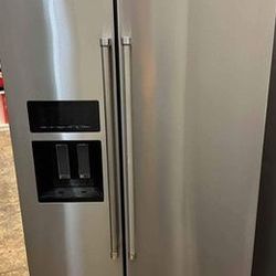 Kitchenaid Counter Depth Stainless Steel Side By Side Refrigerator Fully Functional