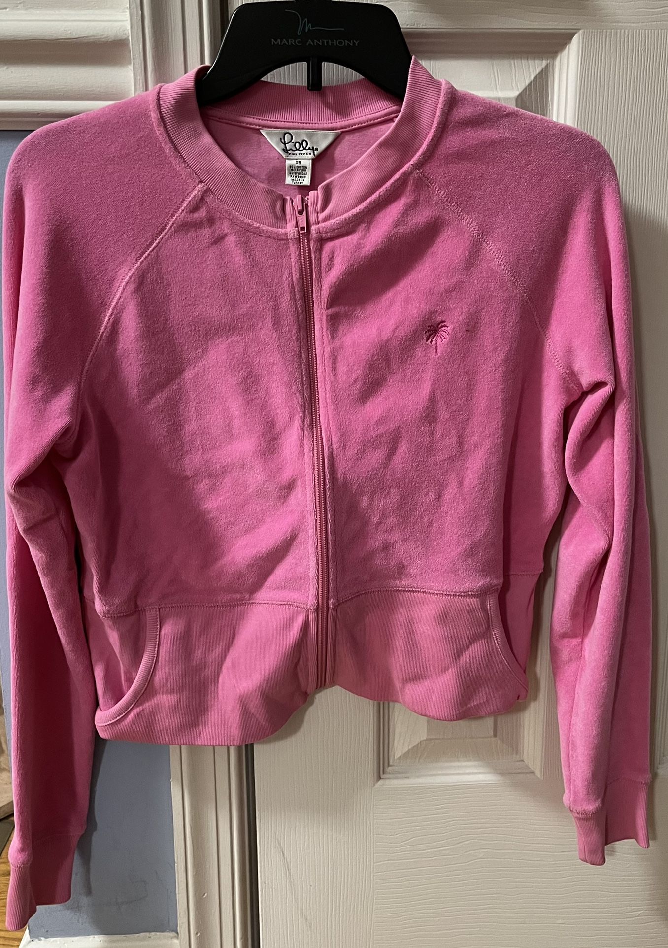 Lilly Pulitzer Zippered Terry Cloth Jacket XS