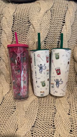 Roller rabbit x Starbucks cups