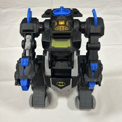 Working Fisher-Price Imaginext DC Super Friends Transforming Batbot Batman Robot with Remote