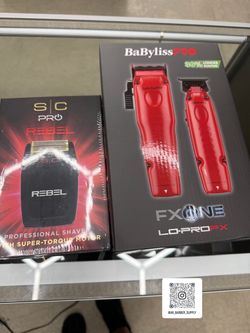 BaBylissPRO FX One Lo-ProFX Red Trimmer Combo and rebel