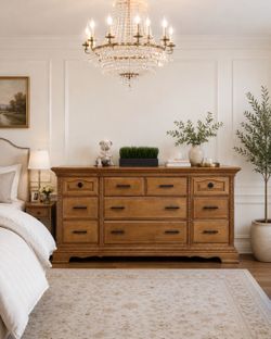 White oak long dresser