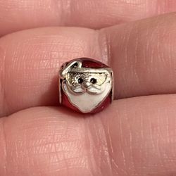 Super Cute Santa Head Bead/Charm For Charm Bracelet 