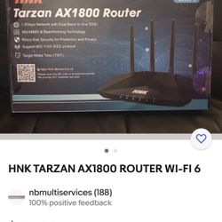 HNK Tarzan AX1800 Router Wifi 6