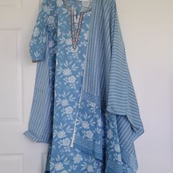 Beautiful Blue Chudidhar Dress