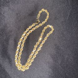 14k Gold Rope Chain 