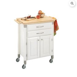 homestyles Dolly Madison Off-White Kitchen Cart