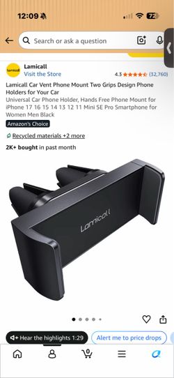 Lamicall Car Vent Phone Mount