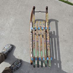 Antique Wooden Sled
