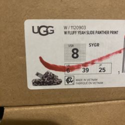 Ugg Women  Yeah  Slide  Fluff  Size  8