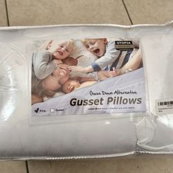 Gusset Bed Pillows Pack of 2 for Sleeping - King  Size 