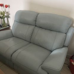 Sofa De Dos Puesto Reclinable Con Usb Electrico 