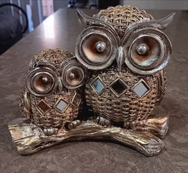 Baoblaze Owl collectible resin modern animal sculpture 5×6