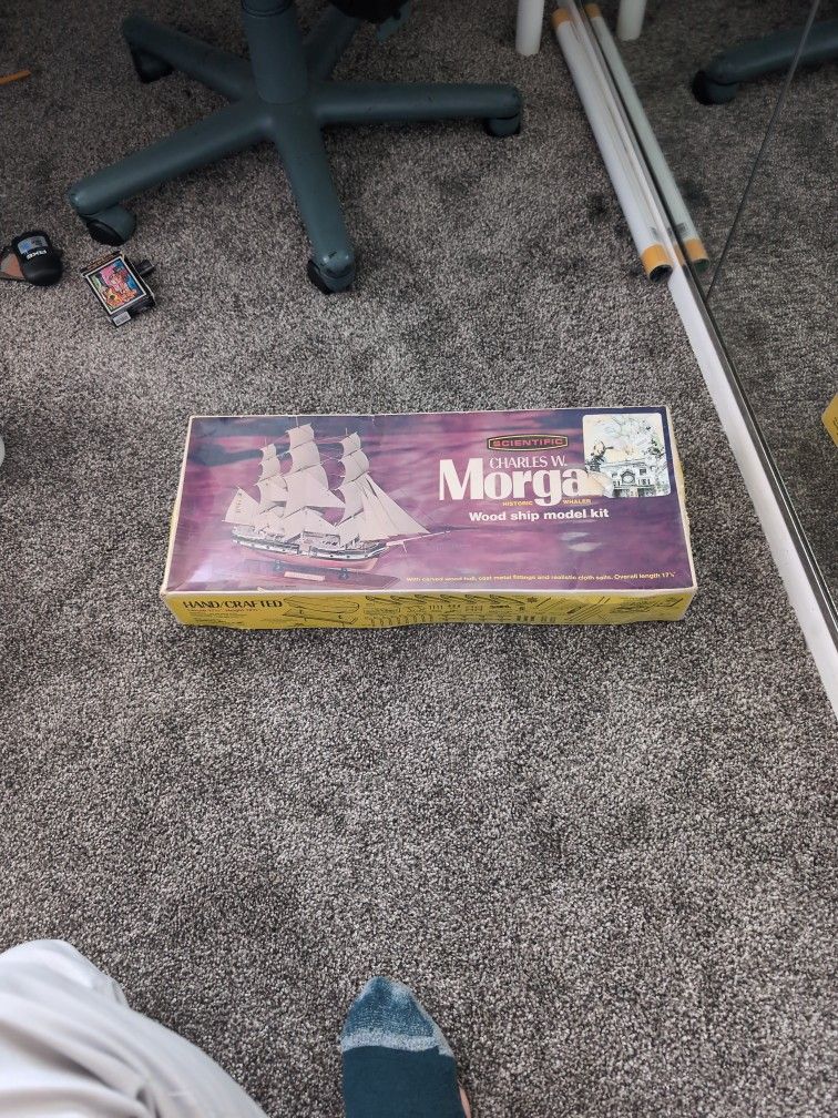 Vintage Antique Charles Morgan Wood Ship Model Kit