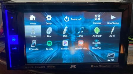 Jvc double din touchscreen car dvd/cd headunit with Bluetooth READ AD!