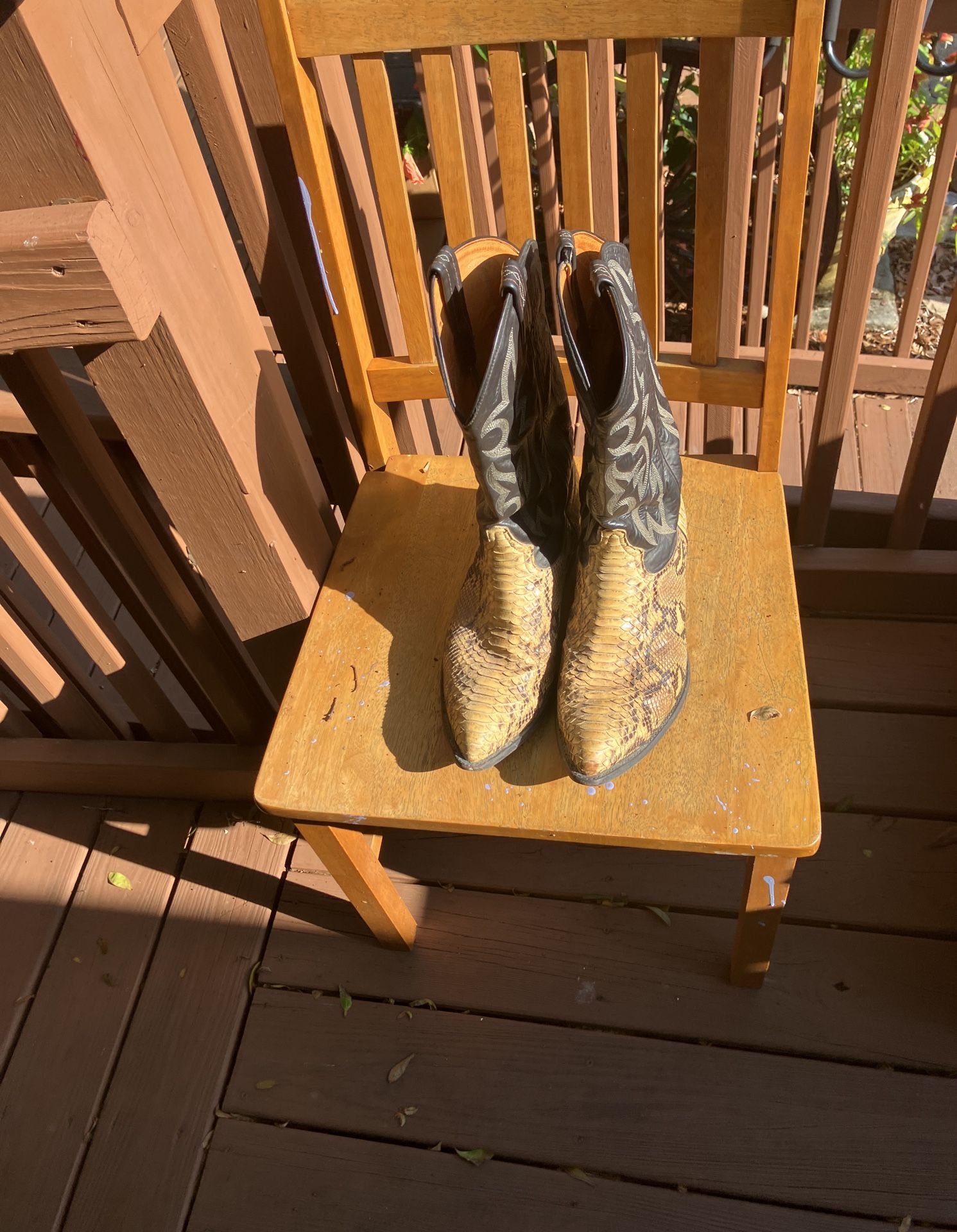 Python Skin Boots 11EE