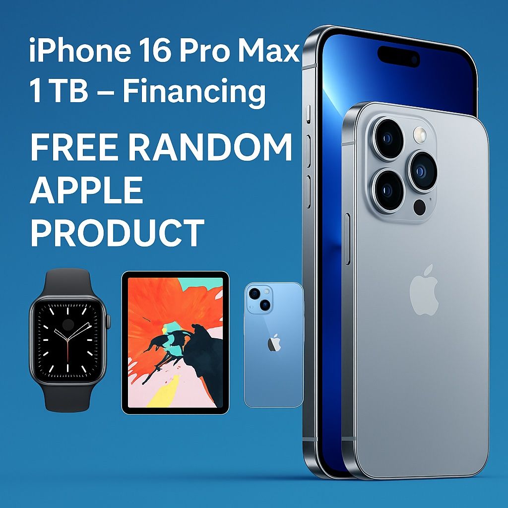 iPhone 16 Pro Max 1TB – Finance + Get a Free Apple Product