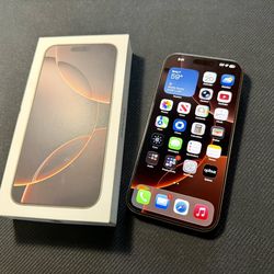 iPhone 16 Pro Max Unlocked 256G Desert titanium