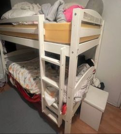 Bunkbeds white wooden