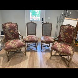 4 French Dining Chairs 