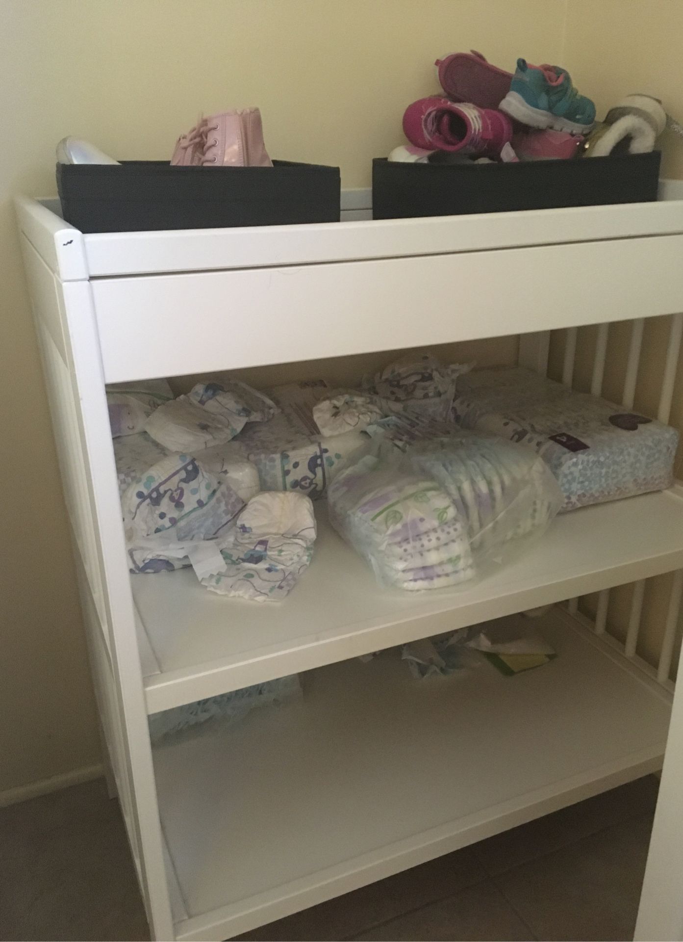 IKEA baby changing table with mat