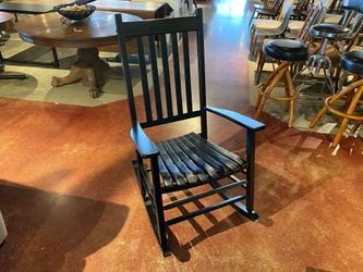 Wooden Porch Rocking Chair – Black